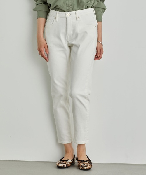 AMERICAN HOLIC(アメリカンホリック)の「テーパードホワイトカツラギ(デニムパンツ・レディース・ホワイト・XX-SMALL/X-SMALL/SMALL/MEDIUM/LARGE)」の5枚目の写真