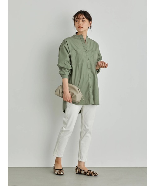 AMERICAN HOLIC(アメリカンホリック)の「テーパードホワイトカツラギ(デニムパンツ・レディース・ホワイト・XX-SMALL/X-SMALL/SMALL/MEDIUM/LARGE)」の4枚目の写真