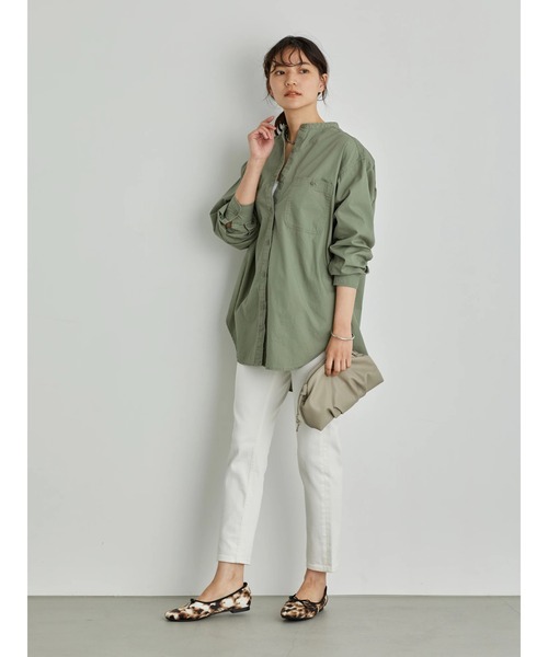 AMERICAN HOLIC(アメリカンホリック)の「テーパードホワイトカツラギ(デニムパンツ・レディース・ホワイト・XX-SMALL/X-SMALL/SMALL/MEDIUM/LARGE)」の7枚目の写真