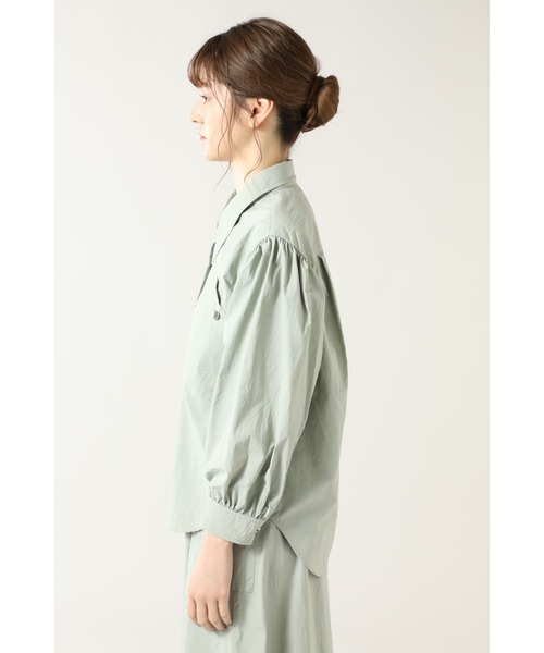 OKIRAKU（オキラク）の「(OKIRAKU×ROSE BUD)ポケットシャツ（シャツ/ブラウス・レディース・ホワイト/ライトグリーン・FREE）」の9枚目の写真