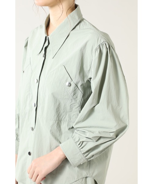 OKIRAKU（オキラク）の「(OKIRAKU×ROSE BUD)ポケットシャツ（シャツ/ブラウス・レディース・ホワイト/ライトグリーン・FREE）」の12枚目の写真
