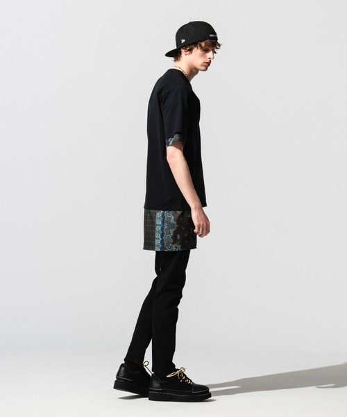 glamb(グラム)の「Common layered CS / コモンレイヤードカットソー(Tシャツ/カットソー・メンズ・ホワイト/ブラック・S/M/L)」の14枚目の写真