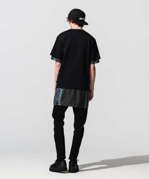 glamb(グラム)の「Common layered CS / コモンレイヤードカットソー(Tシャツ/カットソー・メンズ・ホワイト/ブラック・S/M/L)」の12枚目の写真