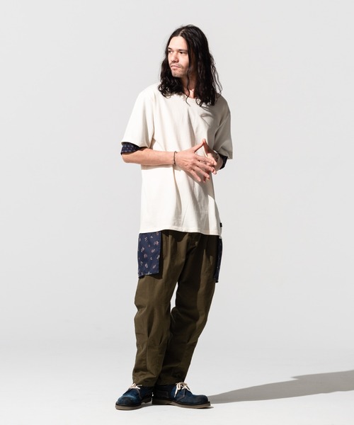 glamb(グラム)の「Common layered CS / コモンレイヤードカットソー(Tシャツ/カットソー・メンズ・ホワイト/ブラック・S/M/L)」の20枚目の写真