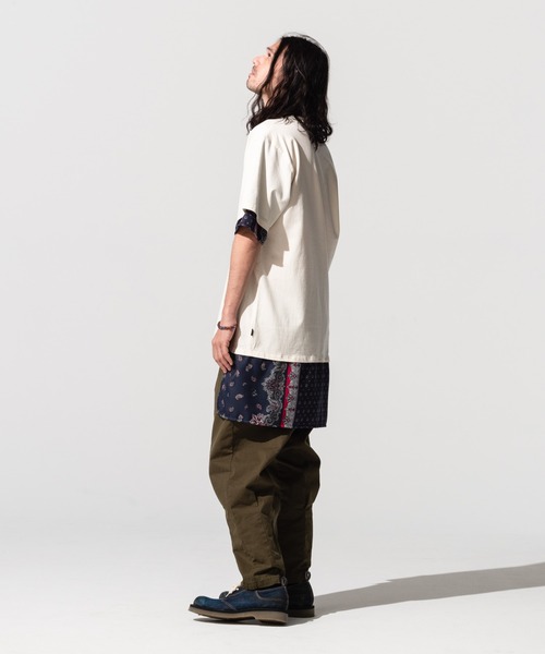 glamb(グラム)の「Common layered CS / コモンレイヤードカットソー(Tシャツ/カットソー・メンズ・ホワイト/ブラック・S/M/L)」の10枚目の写真