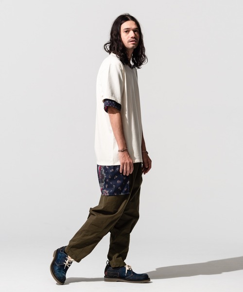 glamb(グラム)の「Common layered CS / コモンレイヤードカットソー(Tシャツ/カットソー・メンズ・ホワイト/ブラック・S/M/L)」の4枚目の写真