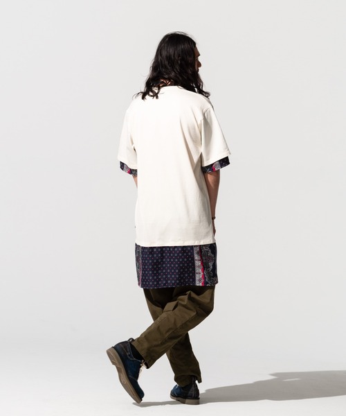 glamb(グラム)の「Common layered CS / コモンレイヤードカットソー(Tシャツ/カットソー・メンズ・ホワイト/ブラック・S/M/L)」の8枚目の写真