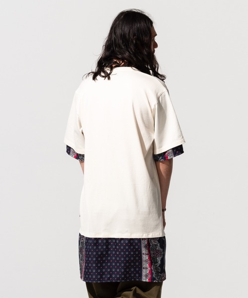 glamb(グラム)の「Common layered CS / コモンレイヤードカットソー(Tシャツ/カットソー・メンズ・ホワイト/ブラック・S/M/L)」の9枚目の写真