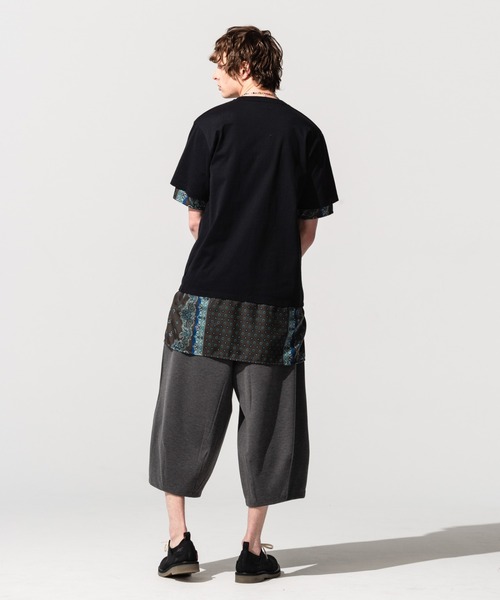 glamb(グラム)の「Common layered CS / コモンレイヤードカットソー(Tシャツ/カットソー・メンズ・ホワイト/ブラック・S/M/L)」の7枚目の写真