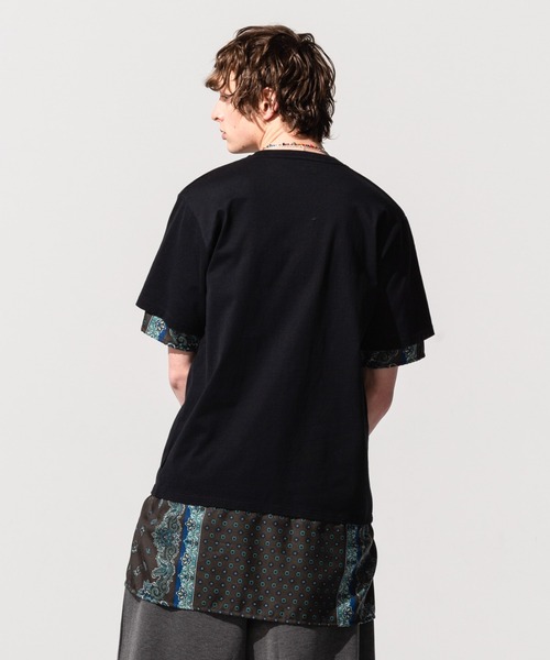 glamb(グラム)の「Common layered CS / コモンレイヤードカットソー(Tシャツ/カットソー・メンズ・ホワイト/ブラック・S/M/L)」の19枚目の写真