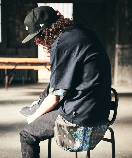 glamb(グラム)の「Common layered CS / コモンレイヤードカットソー(Tシャツ/カットソー・メンズ・ホワイト/ブラック・S/M/L)」の18枚目の写真