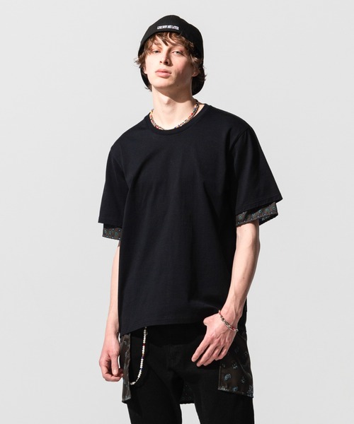 glamb(グラム)の「Common layered CS / コモンレイヤードカットソー(Tシャツ/カットソー・メンズ・ホワイト/ブラック・S/M/L)」の21枚目の写真