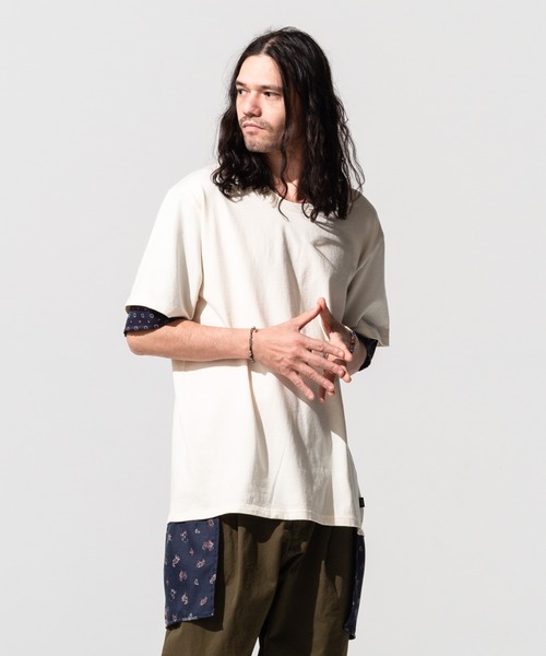glamb(グラム)の「Common layered CS / コモンレイヤードカットソー(Tシャツ/カットソー・メンズ・ホワイト/ブラック・S/M/L)」の22枚目の写真
