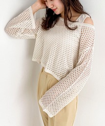 EPIMI E'PIMMY | リブタンク付メッシュニット(ニット/セーター)