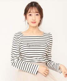 WILLSELECTION | ロゴ刺繍パワショルスリーブカットソー(Tシャツ/カットソー)