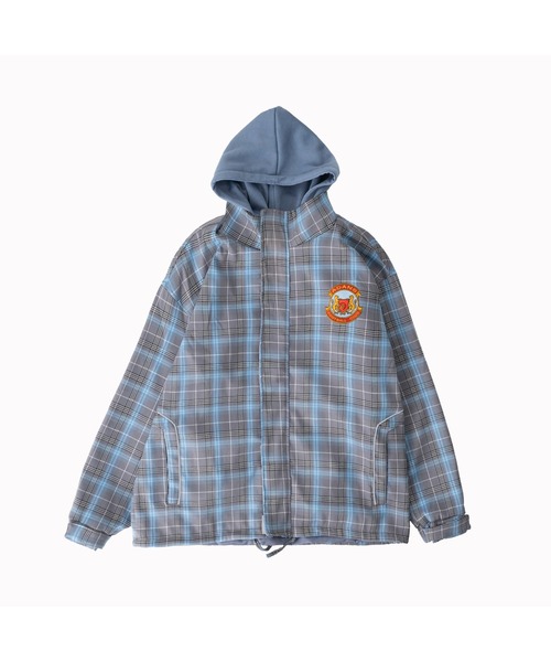 ADANS（アダンス）の「ADANS/アダンス/チェックマウンテンパーカー/CHECK MOUNTAIN PARKA（ブルゾン・メンズ・ベージュ/ブルー・MEDIUM/SMALL）」の10枚目の写真