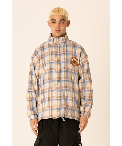 ADANS（アダンス）の「ADANS/アダンス/チェックマウンテンパーカー/CHECK MOUNTAIN PARKA（ブルゾン・メンズ・ベージュ/ブルー・MEDIUM/SMALL）」の3枚目の写真