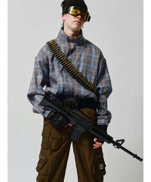 ADANS（アダンス）の「ADANS/アダンス/チェックマウンテンパーカー/CHECK MOUNTAIN PARKA（ブルゾン・メンズ・ベージュ/ブルー・MEDIUM/SMALL）」の11枚目の写真