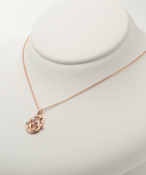 Disney ディズニー シンデレラ アクセサリー 11月誕生石 Bloom ブルーム 11月誕生石 ブルートパーズ ネックレス ネックレス Bloom ブルーム のファッション ネックレス シルバー