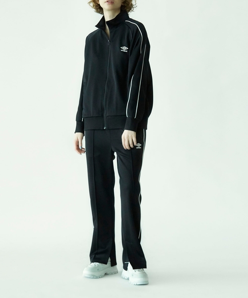 AG by aquagirl（エージーバイアクアガール）の「◆UMBRO配色ジャージ（ブルゾン・レディース・ブラック/ベージュ系8/ガンメタ・38）」の19枚目の写真