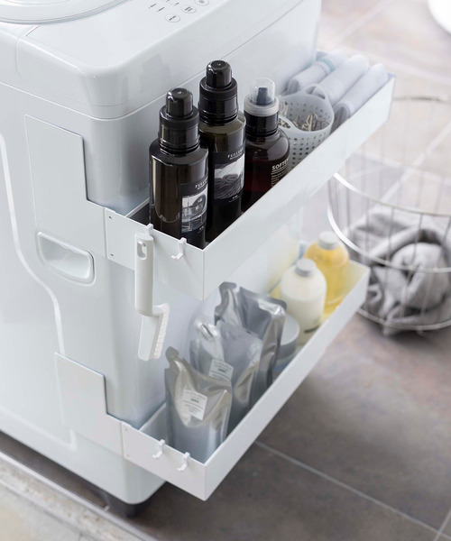 tower（タワー）の「【WEB限定】tower マグネット伸縮洗濯ラック(5272/5273)（ランドリーグッズ・レディース・ホワイト/ブラック・FREE）」の2枚目の写真