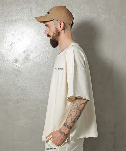 GALLIS ADDICTION（ガリスアディクション）の「GA SUMMER-FLEECE SET UP（TOPS）/Tシャツ（Tシャツ/カットソー・メンズ・ブラック/ナチュラル・FREE）」の9枚目の写真