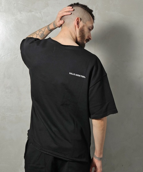 GALLIS ADDICTION（ガリスアディクション）の「GA SUMMER-FLEECE SET UP（TOPS）/Tシャツ（Tシャツ/カットソー・メンズ・ブラック/ナチュラル・FREE）」の14枚目の写真