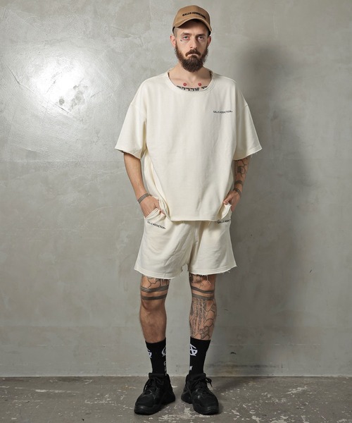 GALLIS ADDICTION（ガリスアディクション）の「GA SUMMER-FLEECE SET UP（TOPS）/Tシャツ（Tシャツ/カットソー・メンズ・ブラック/ナチュラル・FREE）」の15枚目の写真