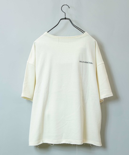 GALLIS ADDICTION（ガリスアディクション）の「GA SUMMER-FLEECE SET UP（TOPS）/Tシャツ（Tシャツ/カットソー・メンズ・ブラック/ナチュラル・FREE）」の4枚目の写真