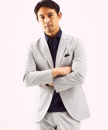 green label relaxing | SONDRIO シアサッカー 3B RGD NT 2PP- セットアップ ジャケット(テーラードジャケット)