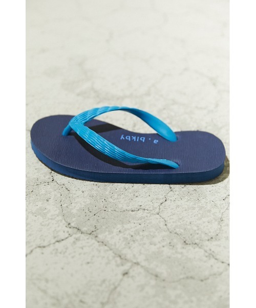 BLACK BY MOUSSY(ブラックバイマウジー)の「a×blkby beach sandal(a×blkby ビーチサンダル)(サンダル・レディース・ブラック/ネイビー/ピンク・36/37/38)」の9枚目の写真