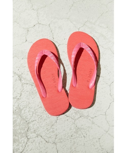 BLACK BY MOUSSY(ブラックバイマウジー)の「a×blkby beach sandal(a×blkby ビーチサンダル)(サンダル・レディース・ブラック/ネイビー/ピンク・36/37/38)」の5枚目の写真