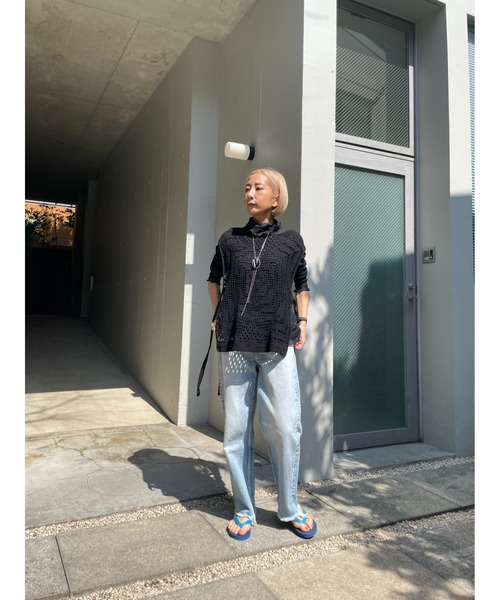 BLACK BY MOUSSY(ブラックバイマウジー)の「a×blkby beach sandal(a×blkby ビーチサンダル)(サンダル・レディース・ブラック/ネイビー/ピンク・36/37/38)」の21枚目の写真