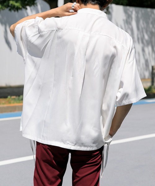 Adoon plain(アドーンプレーン)の「【Adoon plain】 サイドデザインシャツ(シャツ/ブラウス・メンズ・ホワイト/オレンジ/ボルドー・MEDIUM/LARGE)」の11枚目の写真