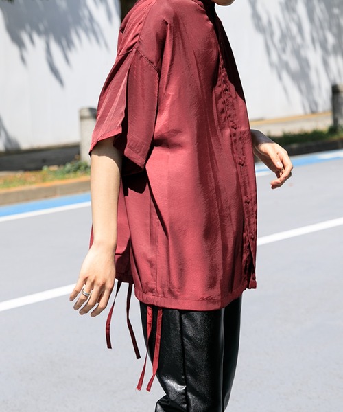 Adoon plain(アドーンプレーン)の「【Adoon plain】 サイドデザインシャツ(シャツ/ブラウス・メンズ・ホワイト/オレンジ/ボルドー・MEDIUM/LARGE)」の20枚目の写真