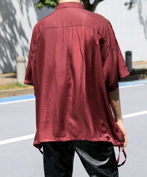 Adoon plain(アドーンプレーン)の「【Adoon plain】 サイドデザインシャツ(シャツ/ブラウス・メンズ・ホワイト/オレンジ/ボルドー・MEDIUM/LARGE)」の7枚目の写真