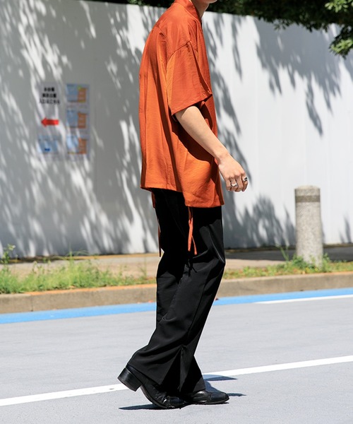 Adoon plain(アドーンプレーン)の「【Adoon plain】 サイドデザインシャツ(シャツ/ブラウス・メンズ・ホワイト/オレンジ/ボルドー・MEDIUM/LARGE)」の8枚目の写真