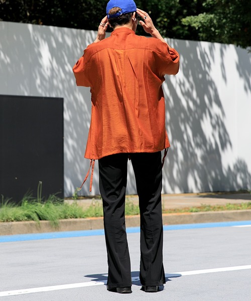 Adoon plain(アドーンプレーン)の「【Adoon plain】 サイドデザインシャツ(シャツ/ブラウス・メンズ・ホワイト/オレンジ/ボルドー・MEDIUM/LARGE)」の14枚目の写真