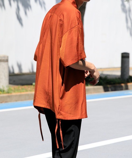 Adoon plain(アドーンプレーン)の「【Adoon plain】 サイドデザインシャツ(シャツ/ブラウス・メンズ・ホワイト/オレンジ/ボルドー・MEDIUM/LARGE)」の15枚目の写真