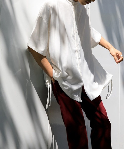 Adoon plain(アドーンプレーン)の「【Adoon plain】 サイドデザインシャツ(シャツ/ブラウス・メンズ・ホワイト/オレンジ/ボルドー・MEDIUM/LARGE)」の18枚目の写真