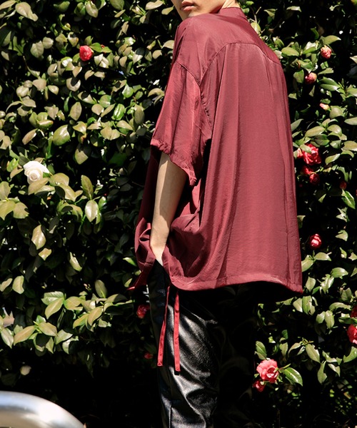 Adoon plain(アドーンプレーン)の「【Adoon plain】 サイドデザインシャツ(シャツ/ブラウス・メンズ・ホワイト/オレンジ/ボルドー・MEDIUM/LARGE)」の21枚目の写真