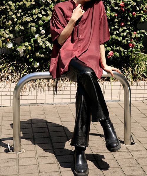 Adoon plain(アドーンプレーン)の「【Adoon plain】 サイドデザインシャツ(シャツ/ブラウス・メンズ・ホワイト/オレンジ/ボルドー・MEDIUM/LARGE)」の12枚目の写真