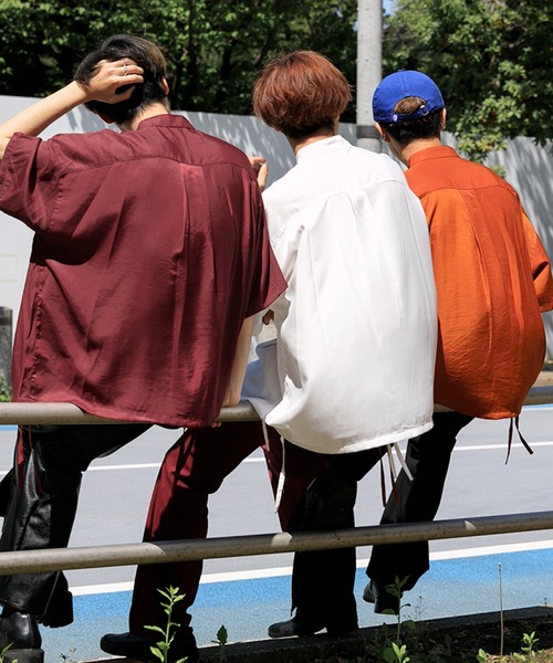 Adoon plain(アドーンプレーン)の「【Adoon plain】 サイドデザインシャツ(シャツ/ブラウス・メンズ・ホワイト/オレンジ/ボルドー・MEDIUM/LARGE)」の16枚目の写真