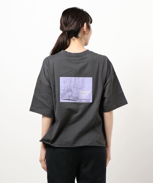 CONVERSE（コンバース）の「コンバースバックプリントTシャツ（Tシャツ/カットソー・レディース・その他1/ホワイト/その他2/ブラック・FREE）」の5枚目の写真