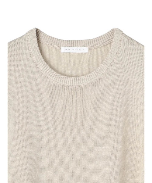 AMERICAN HOLIC（アメリカンホリック）の「サイドリボンニットベスト（ベスト・レディース・ブラック/ライトベージュ・FREE）」の20枚目の写真