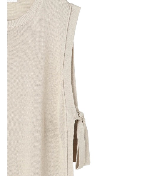 AMERICAN HOLIC（アメリカンホリック）の「サイドリボンニットベスト（ベスト・レディース・ブラック/ライトベージュ・FREE）」の21枚目の写真
