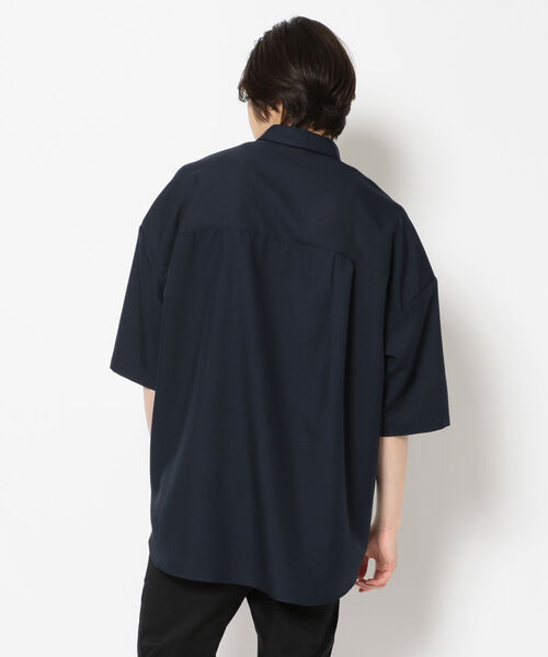 B'2nd（ビーセカンド）の「LUSOR(ルーソル）/別注ハーフスリーブシャツ（シャツ/ブラウス・メンズ・パープル/ネイビー・FREE）」の4枚目の写真