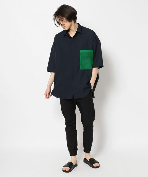 B'2nd（ビーセカンド）の「LUSOR(ルーソル）/別注ハーフスリーブシャツ（シャツ/ブラウス・メンズ・パープル/ネイビー・FREE）」の16枚目の写真