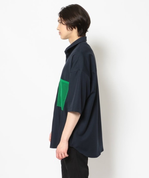 B'2nd（ビーセカンド）の「LUSOR(ルーソル）/別注ハーフスリーブシャツ（シャツ/ブラウス・メンズ・パープル/ネイビー・FREE）」の5枚目の写真