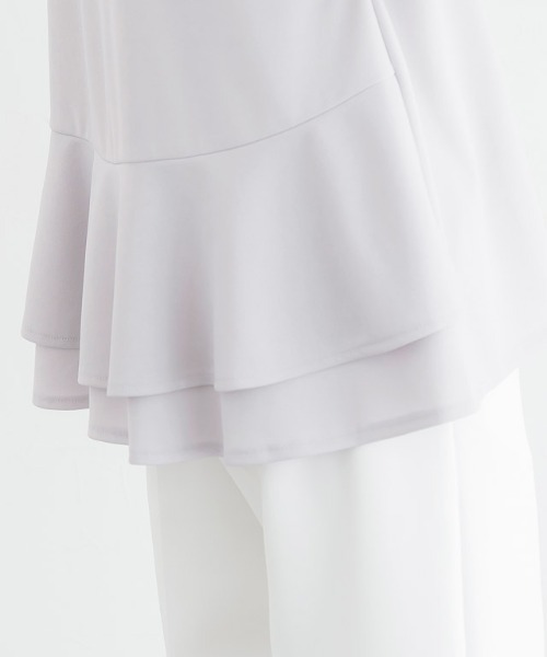 バックフレアフレンチTブラウス